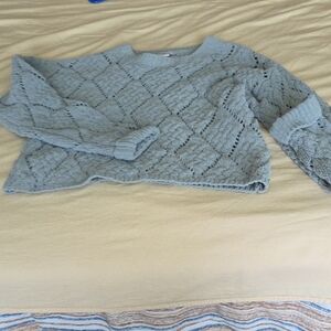 Sincerely Jules Textured Knit Sweater in Light Green